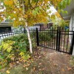 Aluminum Picket Fence Gate Installed in Laurel
