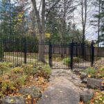 Aluminum Picket Fence Gate Installed in Big Timber
