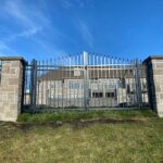 Arch Aluminum Picket Fence Gates installed in Gillette