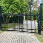 Automated Aluminum Picket Fence Gate Installed in Wright
