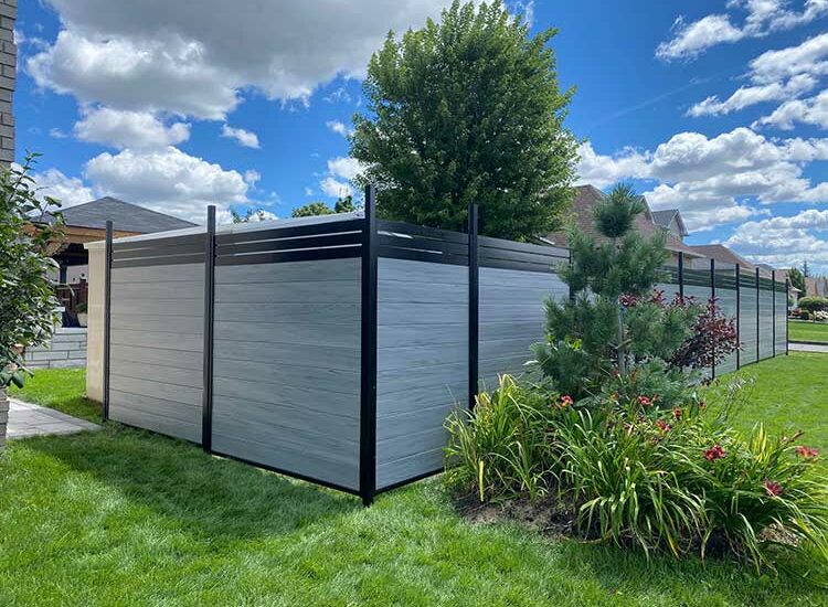 Aluminum Vinyl Fence Installed in Dekalb