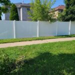 Vinyl Fence Installed in Forest