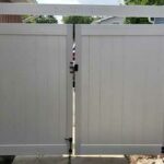 Vinyl Gate Installed in Arlington Heights