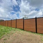 Aluminum Vinyl Fence Installed in Boder