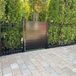 Horizontal Aluminum Fence Gate Installed in Howes