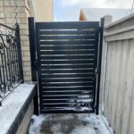 Horizontal Aluminum Fence Gate Installed in Berea
