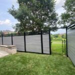 Aluminum Vinyl Fence Installed in Mine Centre