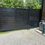 Horizontal Aluminum Fence Gates Installed in Ogallala