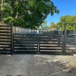 Horizontal Aluminum Fence Gates Installed in Oakley