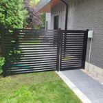 Semi-Privacy-Horizontal-Aluminum-Fence-Gate-Instalation-in Wakeeney