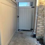 Vinyl Gate Installed in Freeport