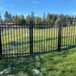 Aluminum Picket Fence Gate Installation in Sheridan