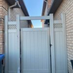 Vinyl Gate Installed in Mt Carroll