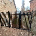 Aluminum Picket Fence Gate installation in Colstrip