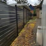 Aluminum Semi Privacy Fence Installed in Benton