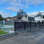 Aluminum Semi Privacy Fence Installed in Glasgov