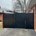 Aluminum Semi Privacy Fence Installed in Shelbyville