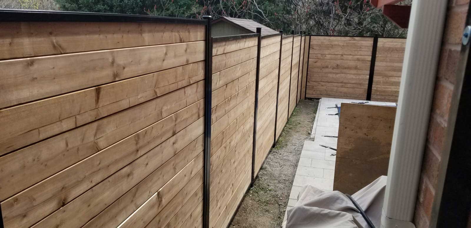 Aluminum Wood Fence installed in Milledgeville