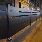 Horizontal Aluminum Fence Installed in Champaign