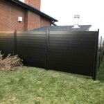 Horizontal Aluminum Fence Installed in Davenport