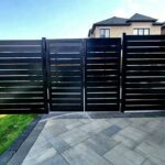 Horizontal Aluminum Fence Installed in Springfield